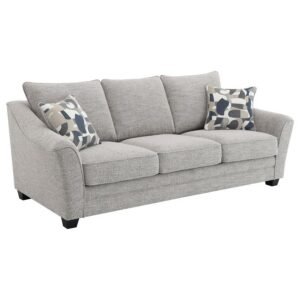 TOMKINS BOUCLE UPHOLSTERED SOFA LIGHT GREY