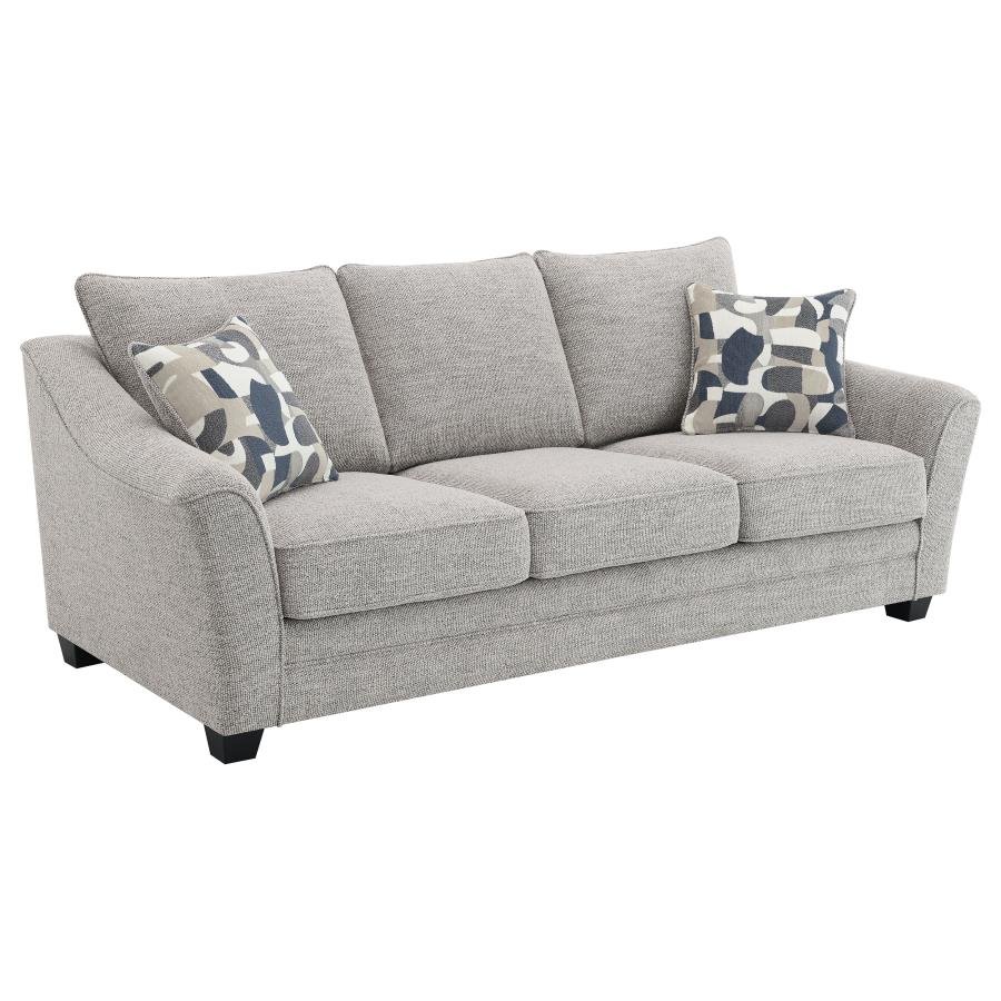 TOMKINS BOUCLE UPHOLSTERED SOFA LIGHT GREY
