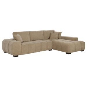 OCTAVIA UPHOLSTERED SECTIONAL CHAISE SOFA CAMEL
