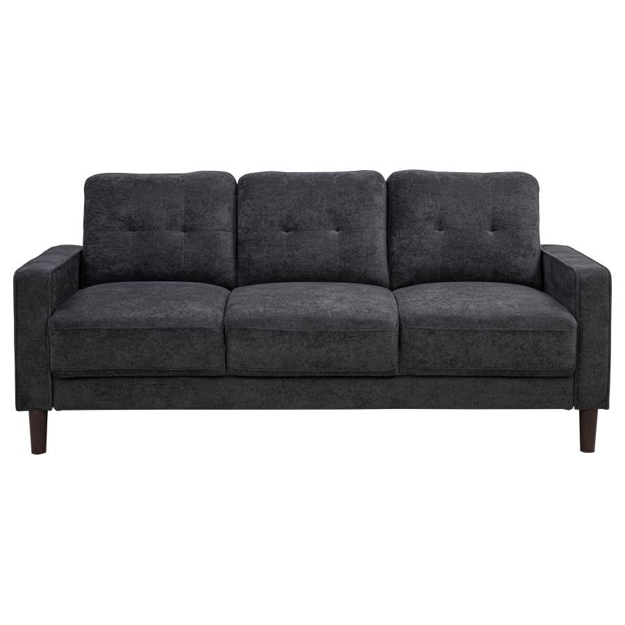 BOWEN II FABRIC UPHOLSTERED TRACK ARM SOFA STEEL GREY - Image 3