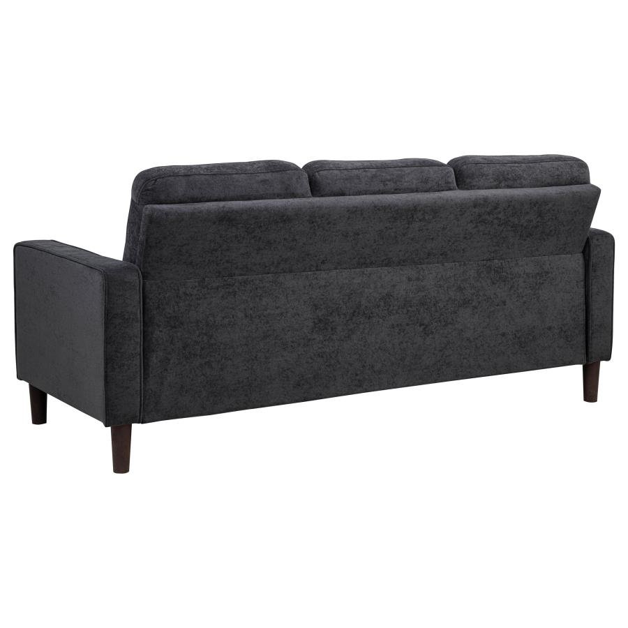 BOWEN II FABRIC UPHOLSTERED TRACK ARM SOFA STEEL GREY - Image 6