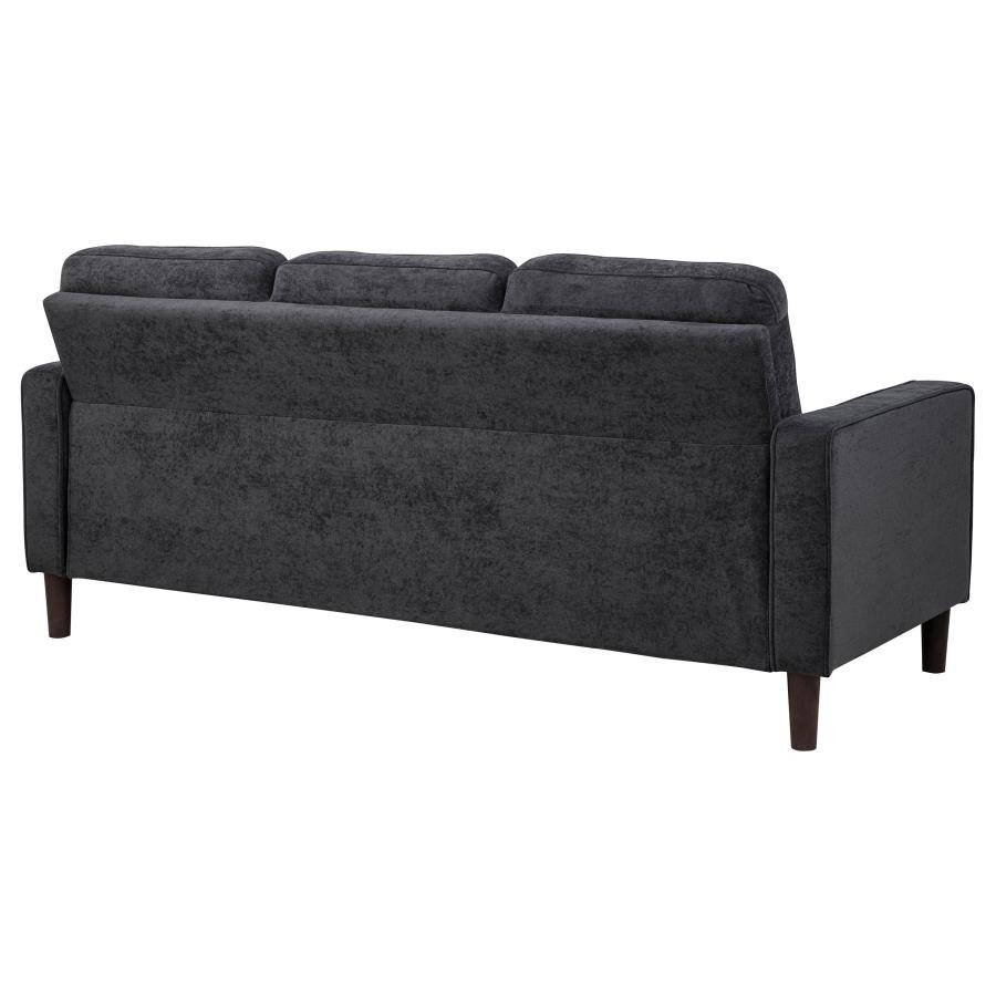 BOWEN II FABRIC UPHOLSTERED TRACK ARM SOFA STEEL GREY - Image 7