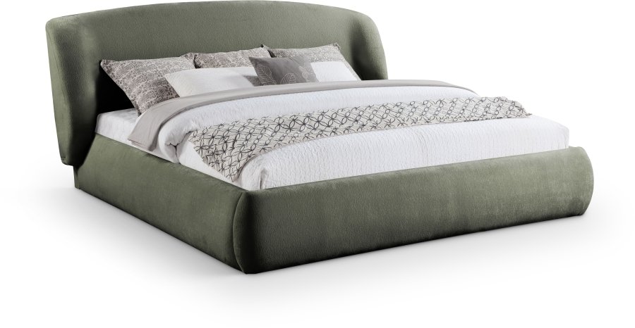 Sandro Chenille Fabric Upholstered Bed