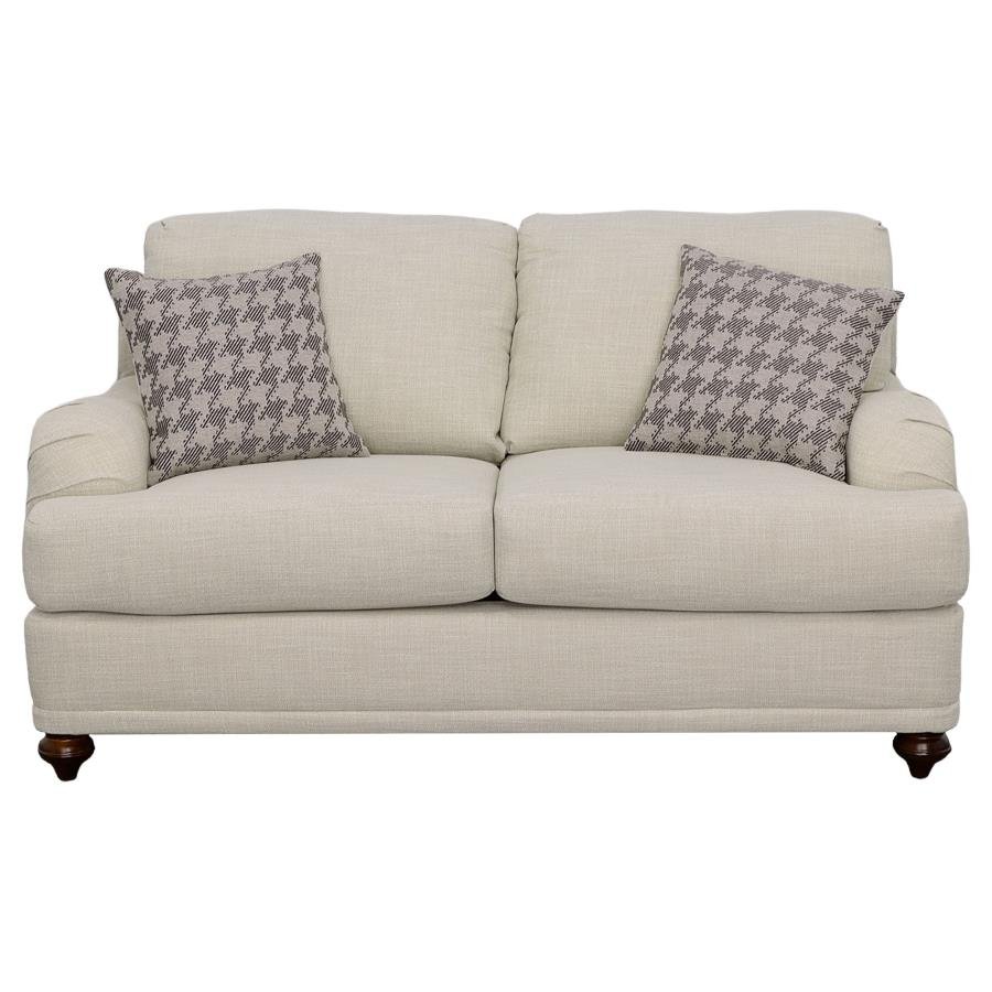 GLENN 3-PIECE UPHOLSTERED SOFA SET LIGHT GREY AND GREY - Image 8