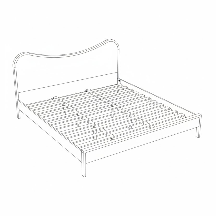 Windsor Solid Wood Bed - Image 6