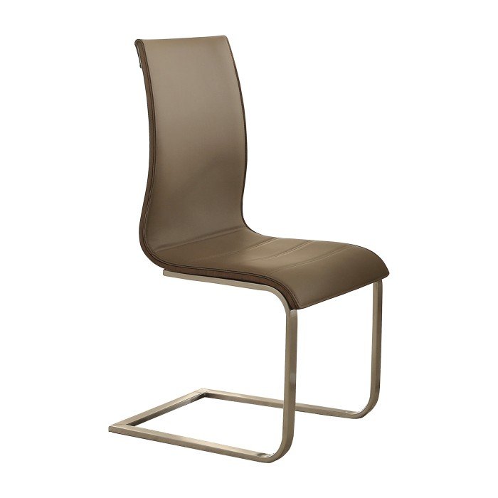 5261S-2P Side Chair, PU & Walnut Paper Veneer