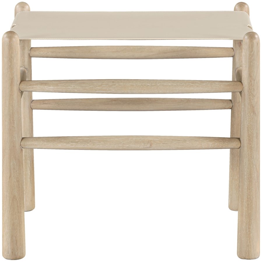 Santos Vegan Leather Upholstered Bench - Image 3