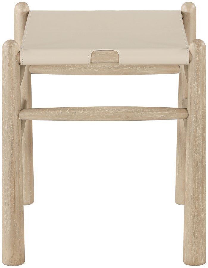 Santos Vegan Leather Upholstered Bench - Image 4