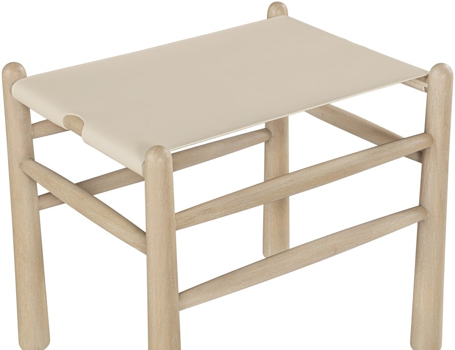 Santos Vegan Leather Upholstered Bench - Image 6