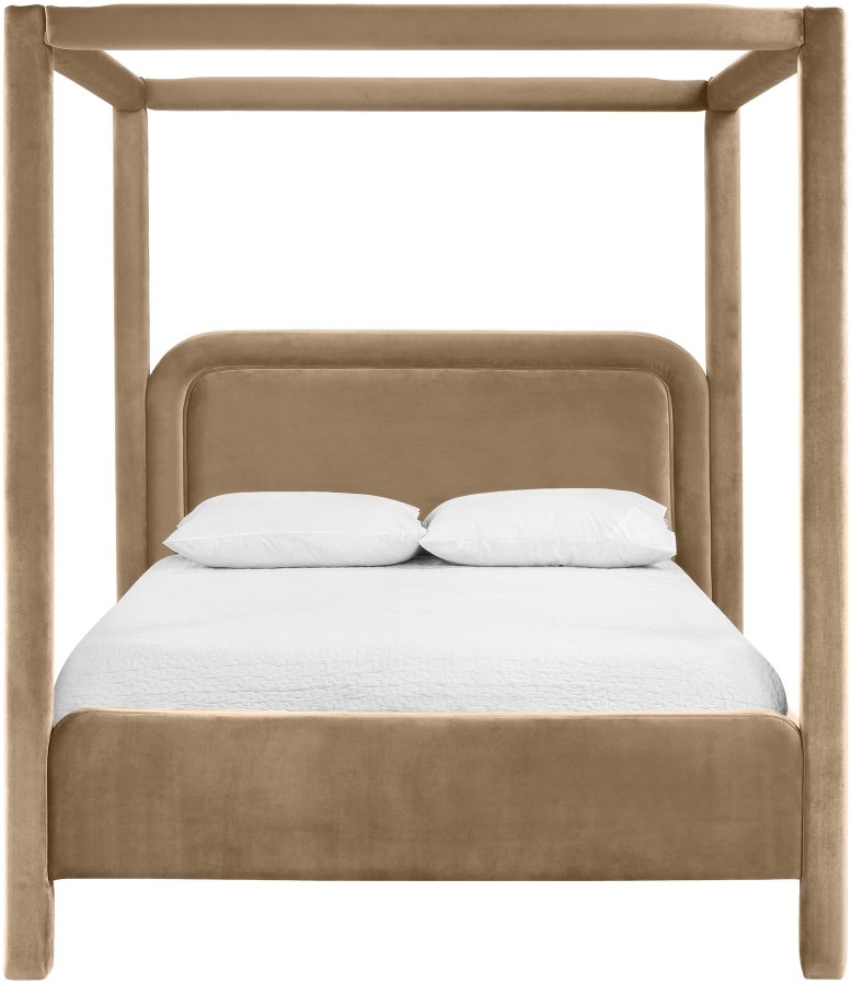 Salina Velvet Upholstered Bed - Image 3