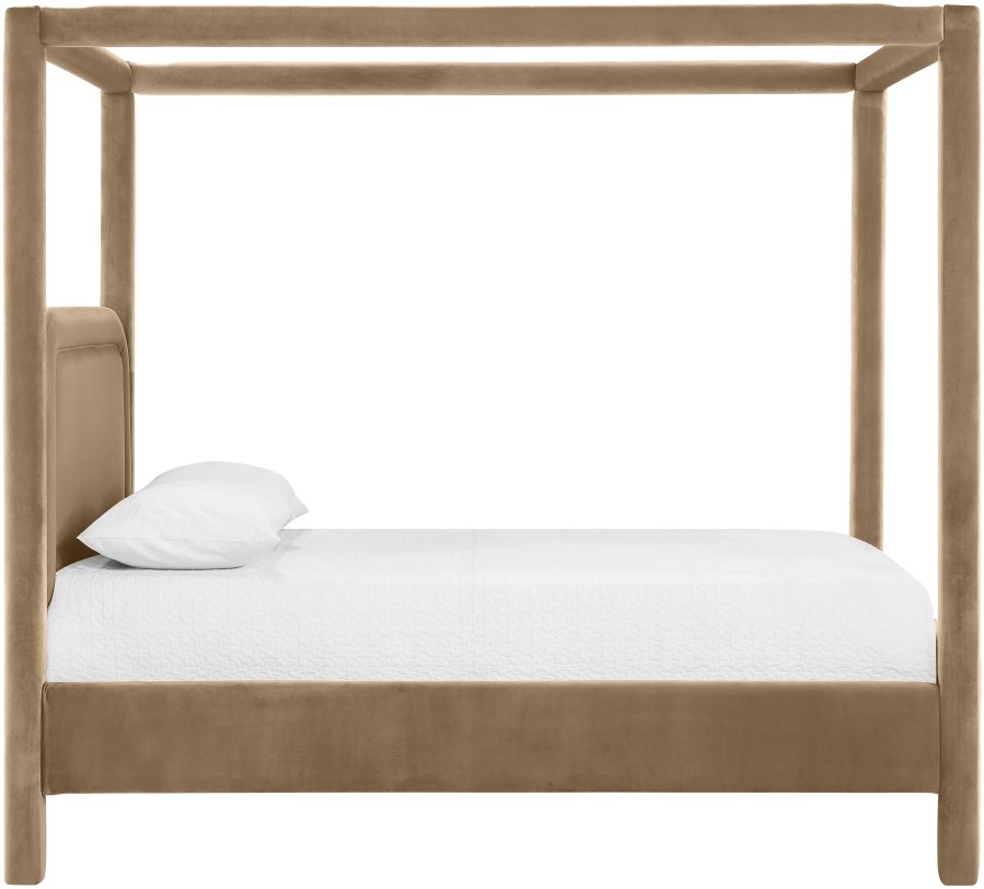 Salina Velvet Upholstered Bed - Image 4