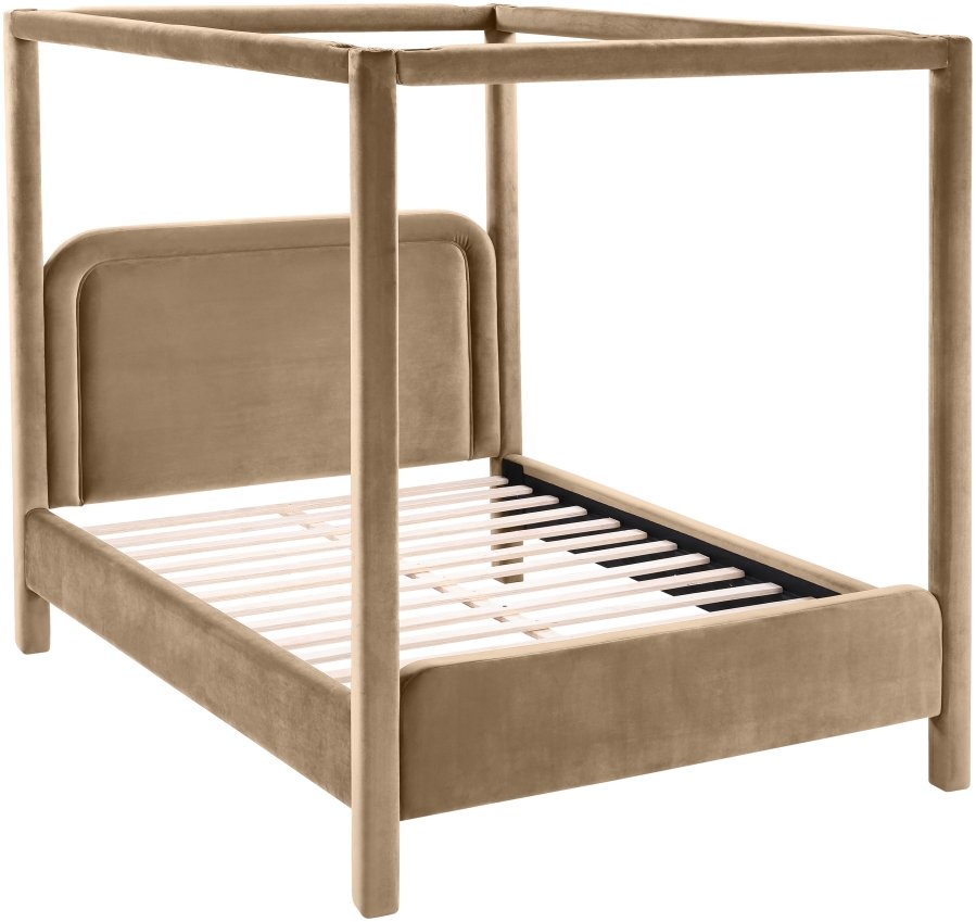 Salina Velvet Upholstered Bed - Image 6