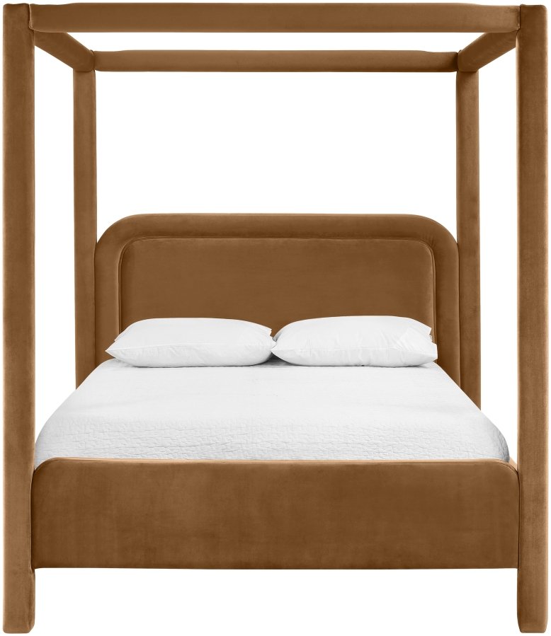 Salina Velvet Upholstered Bed - Image 3