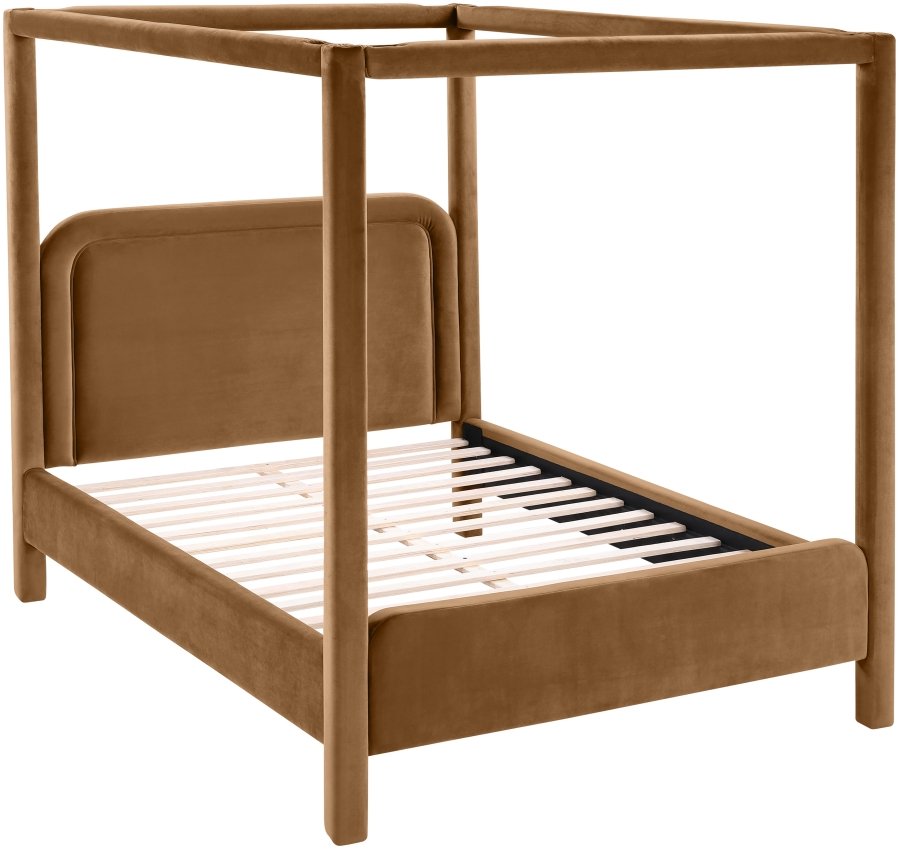 Salina Velvet Upholstered Bed - Image 6