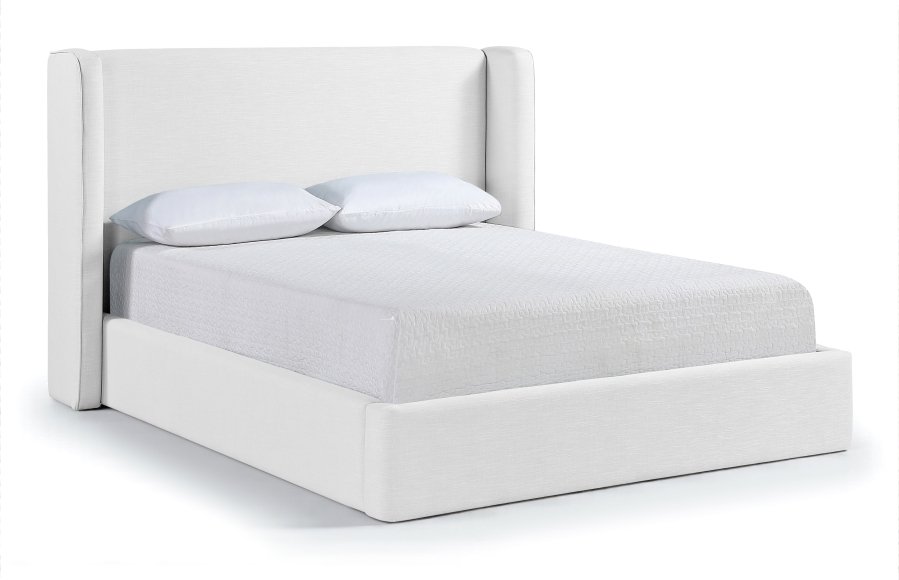 Kendall Linen Textured Fabric Upholstered Bed