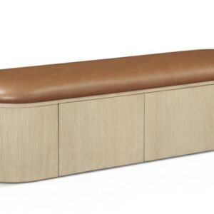 Velden Vegan Leather Upholstered Storage Bench