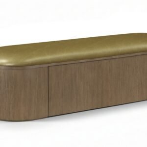 Velden Vegan Leather Upholstered Storage Bench
