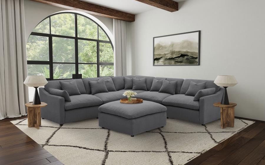 551457_07x900.jpg HOBSON SQUARE UPHOLSTERED OTTOMAN CHARCOAL - Image 7