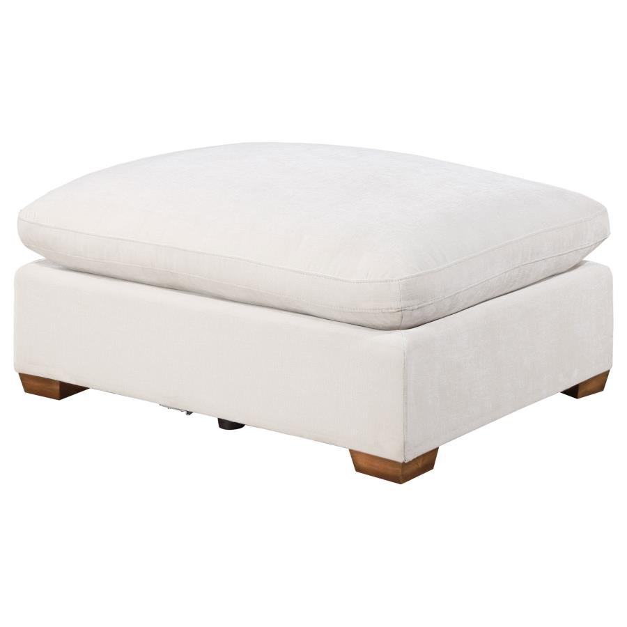 LAKEVIEW RECTANGULAR UPHOLSTERED OTTOMAN IVORY