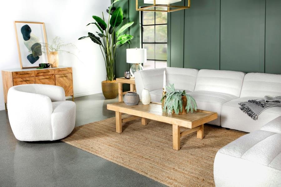 SUNNY 6-PIECE UPHOLSTERED MODULAR SECTIONAL SOFA NATURAL - Image 13