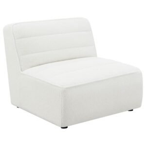 SUNNY UPHOLSTERED ARMLESS CHAIR NATURAL