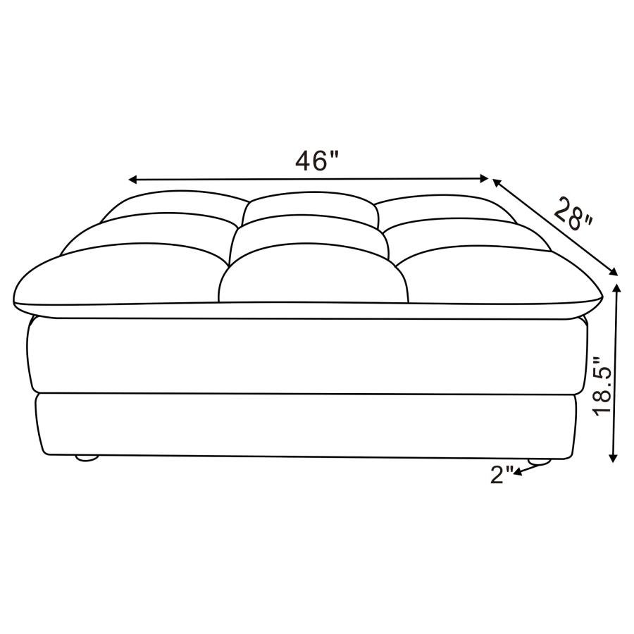 551823_06x900.jpg ATLANTIC CORDUROY UPHOLSTERED RECTANGULAR OTTOMAN BLUE - Image 6