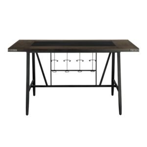 5566-36* Counter Height Table, Glass Insert