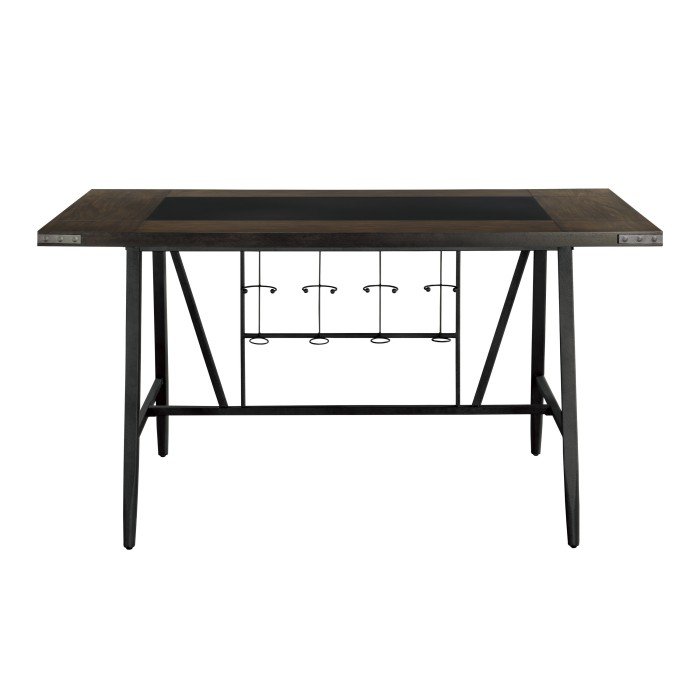 5566-36* Counter Height Table, Glass Insert