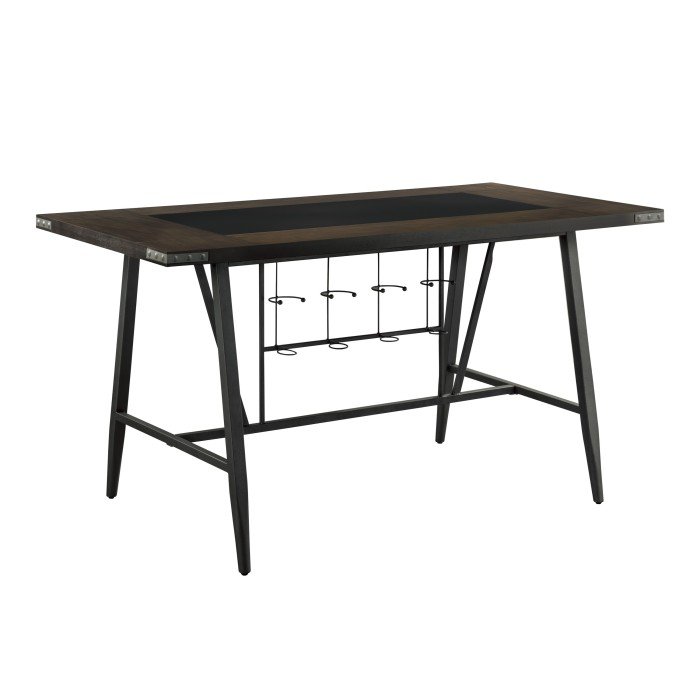 5566-36* Counter Height Table, Glass Insert - Image 2