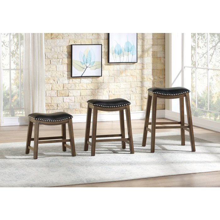 5682BLK-18 18 Dining Stool, Black - Image 3
