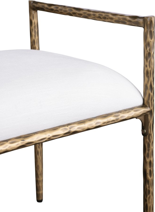 57740-4.jpg Axis Linen Textured Fabric Upholstered Bench - Image 5