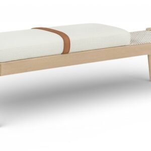 Nara Linen Textured Fabric Upholstered Bench
