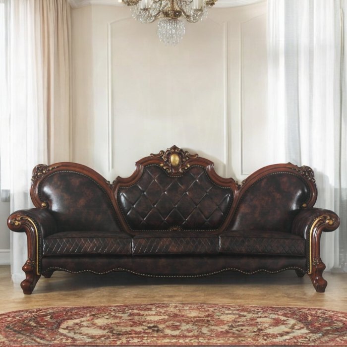 Picardy Oversized Sofa W/5 Pillows