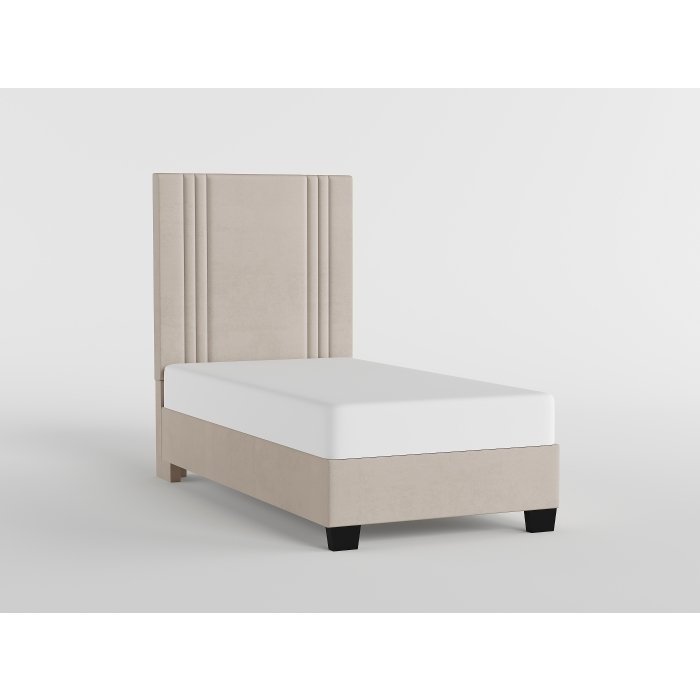 BHE5878BE-39* 39? Beige Microfiber Platform Bed