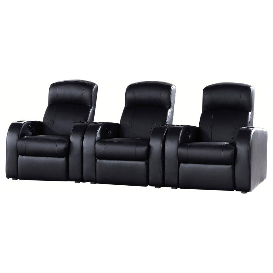 CYRUS 3-PIECE UPHOLSTERED HOME THEATER SEATING