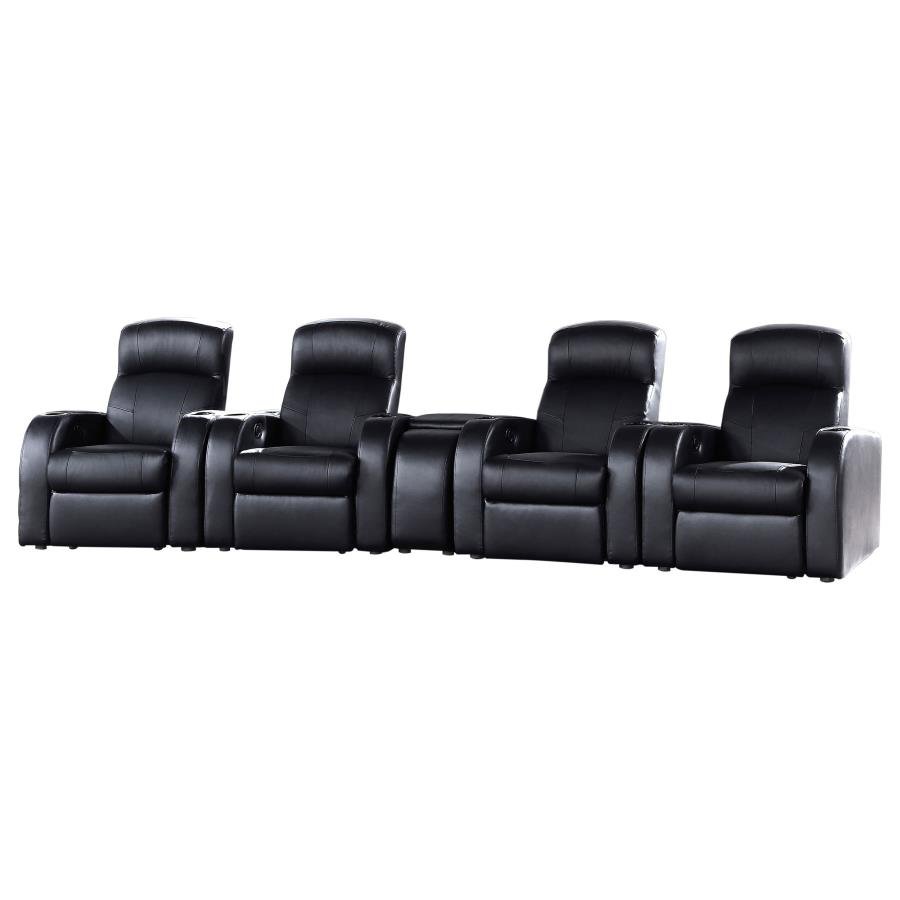CYRUS 5-PIECE UPHOLSTERED HOME THEATER SEATING