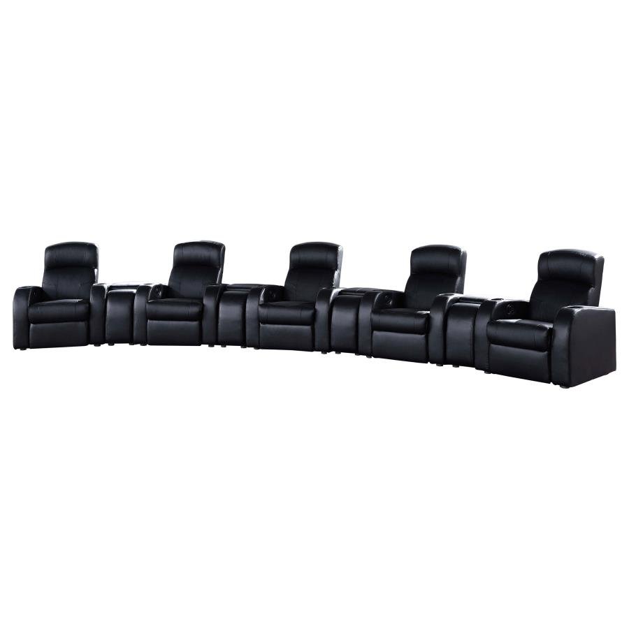 CYRUS 9-PIECE UPHOLSTERED HOME THEATER SEATING