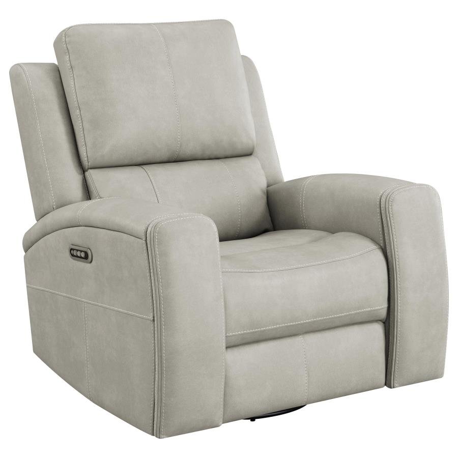 BRICKSTON TRIPLE POWER SWIVEL GLIDER RECLINER GREY