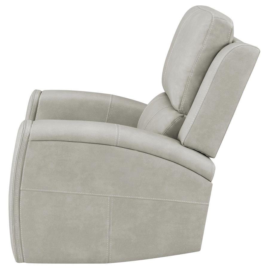 BRICKSTON TRIPLE POWER SWIVEL GLIDER RECLINER GREY - Image 7