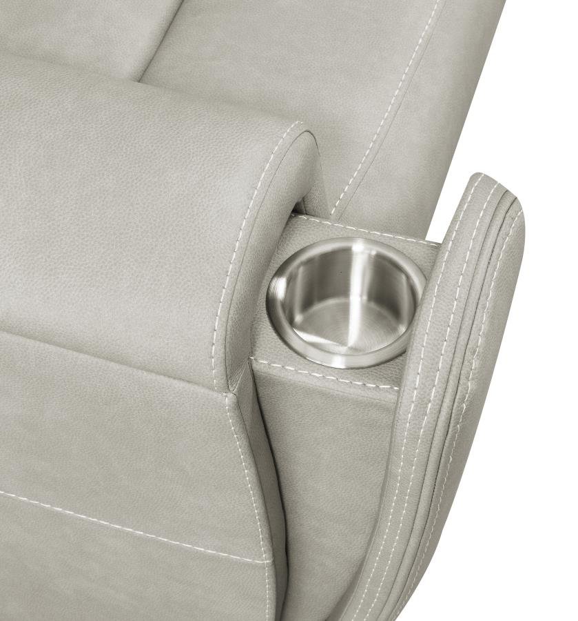 BRICKSTON TRIPLE POWER SWIVEL GLIDER RECLINER GREY - Image 12