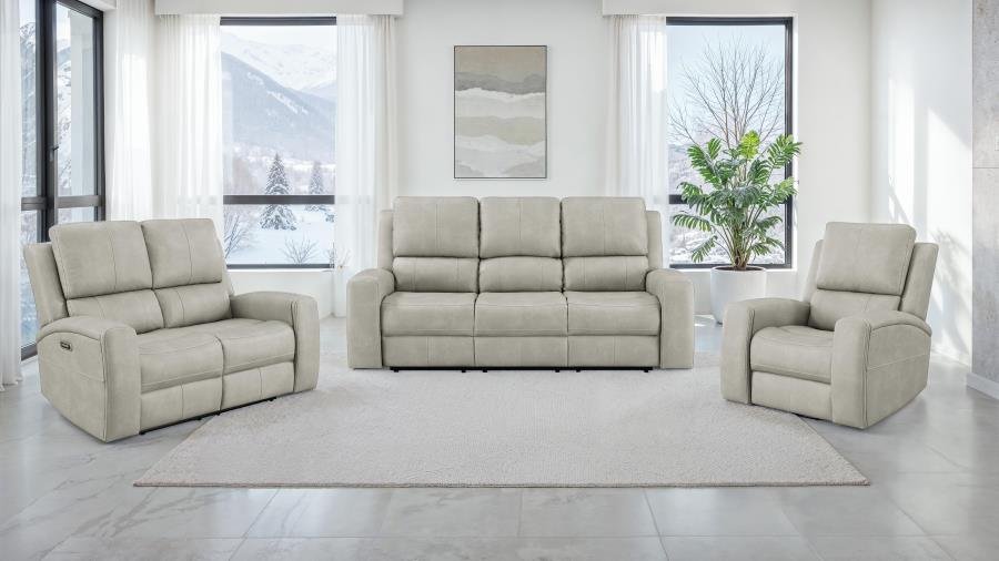 BRICKSTON TRIPLE POWER SWIVEL GLIDER RECLINER GREY - Image 15