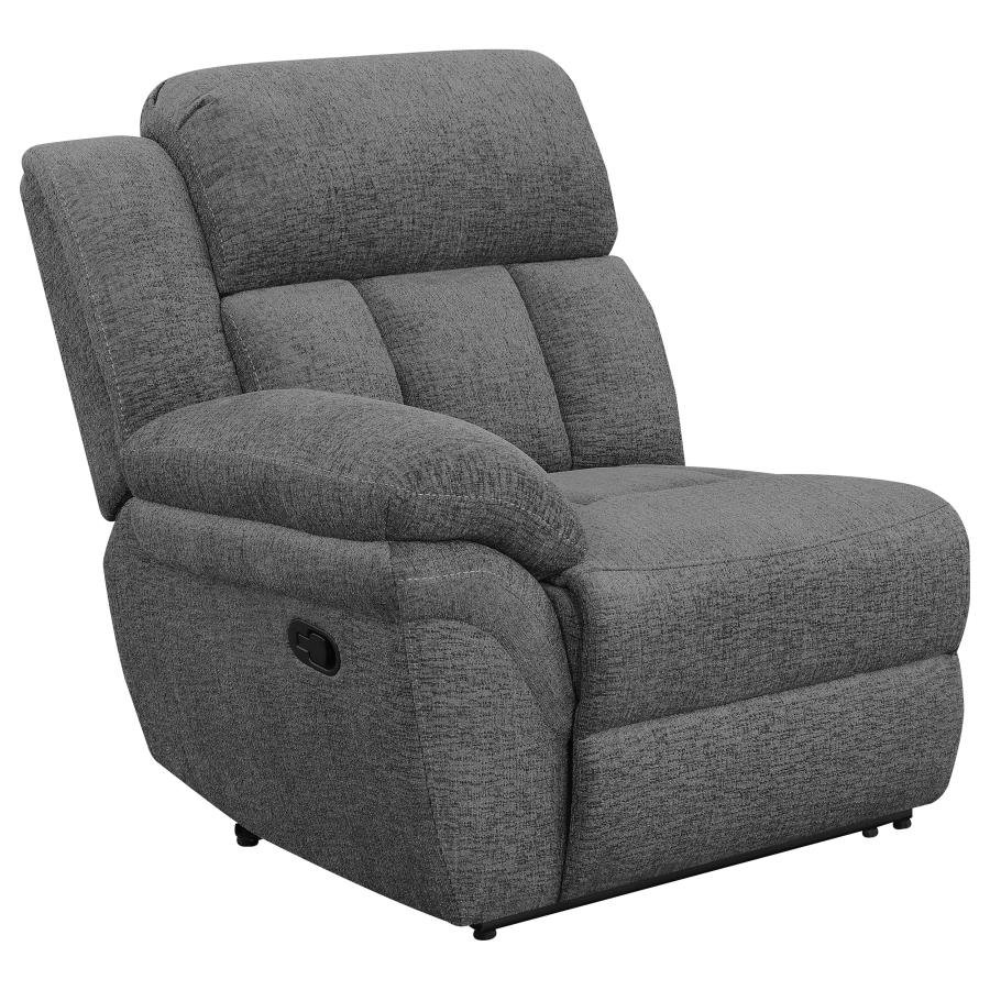 BAHRAIN 5-PIECE UPHOLSTERED HOME THEATER SEATING CHARCOAL - Image 4