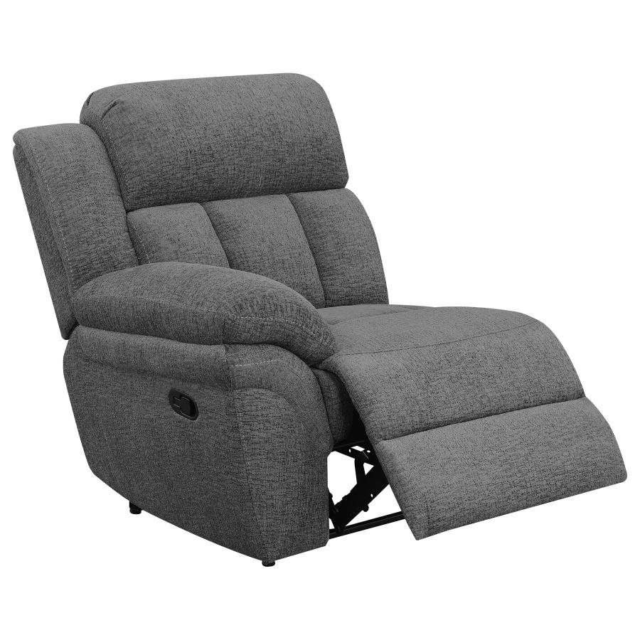 BAHRAIN 5-PIECE UPHOLSTERED HOME THEATER SEATING CHARCOAL - Image 5