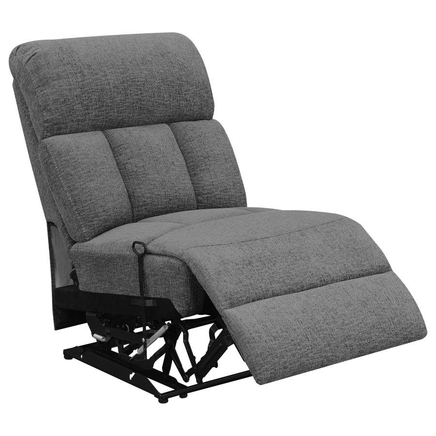 BAHRAIN 5-PIECE UPHOLSTERED HOME THEATER SEATING CHARCOAL - Image 9
