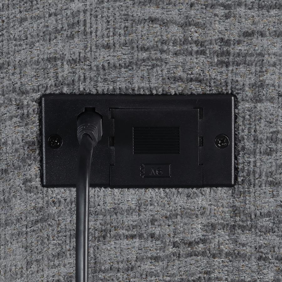BAHRAIN 5-PIECE UPHOLSTERED HOME THEATER SEATING CHARCOAL - Image 17