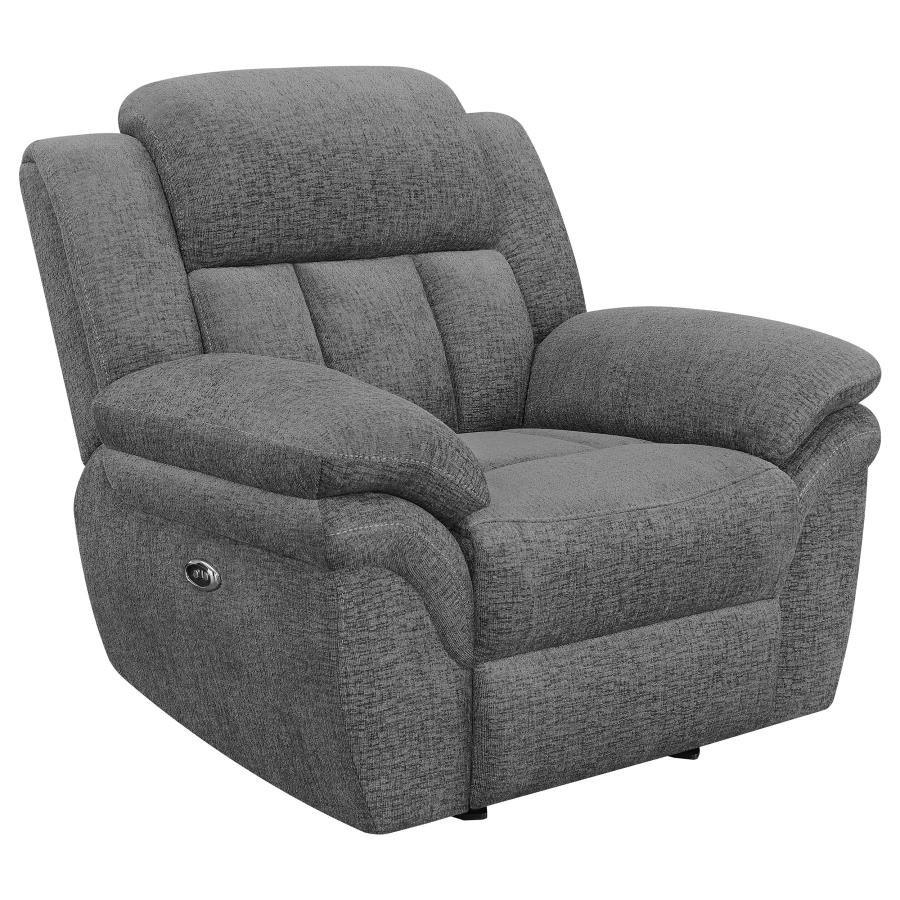 BAHRAIN UPHOLSTERED POWER GLIDER RECLINER CHARCOAL