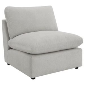COLLINS MODULAR ARMLESS CHAIR GREY
