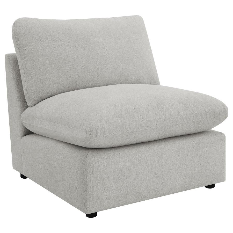 COLLINS MODULAR ARMLESS CHAIR GREY