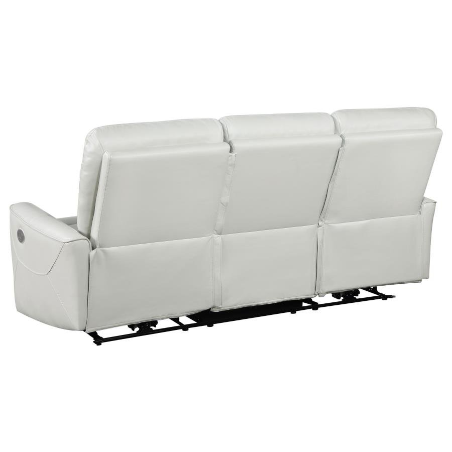 GREENFIELD UPHOLSTERED POWER RECLINING SOFA DOVE GREY - Image 5