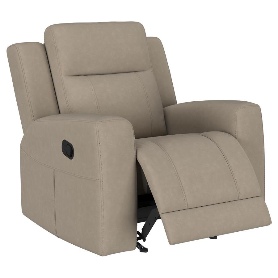 BRENTWOOD UPHOLSTERED RECLINER CHAIR TAUPE